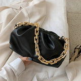Luxury Designer Cloud Clutch Bag 2020 Hot New Trendy Fashion Ladies Thick Chain Shoulder Bag Soft PU Women Handbag