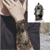 Temporary Tattoo Stickers Hands Together Peace Cross Fake Tatto Waterproof Tatoo Back Leg Arm Belly Big Size for Women Men
