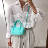Female Bag New Simple Large-capacity Shoulder Bag PU Leather Zipper Messenger Bag Boston Fashion Handbags for Women