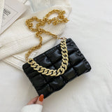 Ladies Popular Rhombus Handbags 2022 New Fashion PU Leather Chain Shoulder Bag Trendy Texture Solid Color Messenger Female
