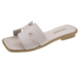 Xiangfeng Slippers Women's New Summer 2025 Summer Wears Low Heel With Skirt Temperament Women's