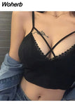 tank top daddy chest binder sports bra women summer clothing streetwear women top silk pink corset top 2023 patchwork 729-0-Outfit