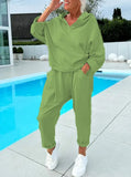 Women's Solid Color Hooded Sweatshirts In The Fall Of