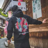 Boys Cool Men Hip Hop Hoodies Japanese Casual Sweatshirts Streetwear Men Women Loose Pullover Harajuku Devil Hoodie