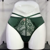 Low-Waisted T-Trousers Sexy Trousers Cotton Crotch Breathable Fine Strip Metal Hanging Water Drill Tong
