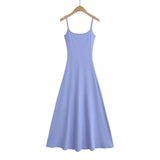 Trendy Women's Dress Sexy Spicy Girls Slim And Show Thin Hip Dress Temperament Slim Sling Skirt Long Swinging Skirt-Outfit