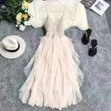 New Sweet Spaghetti Strap Women Dress Fashion Female Cupcake