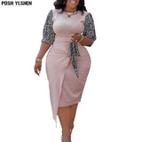 African Dresses for Women Dress Dashiki Print Patchwork African Clothes Plus Size Retro Africa Bodycon Christmas Robe-Outfit
