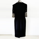 Autumn And Winter New Star Fashion Heavy Industry Nails Diamond Five-Point Sleeve Long