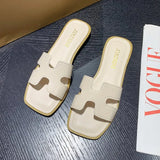 Xiangfeng Slippers Women's New Summer 2025 Summer Wears Low Heel With Skirt Temperament Women's