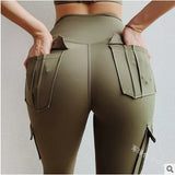 Fashion Solid Color Legging Sexy Small Foot Trousers Women's High Waist Fitness