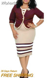 Piece Set African Dresses For Women Jacket Tops And Dress 2023 New Arrival Elegant Design Office Lady Suit African Clothes-Outfit