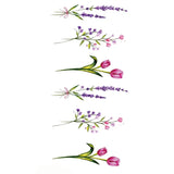 Waterproof Temporary Tattoo Stickers Black Somnus Flower Plant Small Size Tatto Flash Tatoo Fake Tattoos for Man Kid Girl