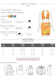 Kliou Tie Dry Two Piece Set Women 2021 Sexy Halter Sequined Beachwear Cleavage Crop Top+Mini Skirt Suit Female платье
