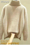 Cashmere Sweater Women Turtleneck Women's Knitted Turtleneck Winter Cashmere Sweater For Women Warm Sweaters Female-Outfit