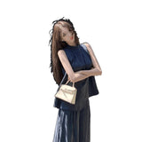 Super Fire Summer Dress A Complete Set Of Korean Senior Sense Age-Reduction Sports Leisure Sleeveless Top Leg Pants Two