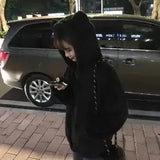 Women Hoodies Pullover Girl Winter Loose Fluffy Bear Ear Hoodie Hooded Jacket Warm Outerwear Coat cute sweatshirt
