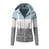 Hoodie Sweatshirts Women Casual Zipper Hooded Jacket Autumn Winter Long Sleeve Pockets Pullover Tops Female