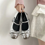 Red Explosion French Shallow Flat-Soled Single Shoes Women's New Summer Ballet Style Retro Mary Jane Women's Shoes With Skirt
