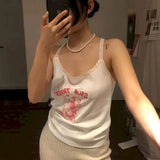 Harajuku Fashion Crop Top Camis Women Japanese Girl Chic Soft Sister Cute Bear ide Outside Wears Thin Short Camisole