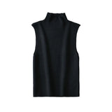 New Spring Style Simple And Slim Rib Knitted Blouse-Outfit
