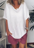 2020 Summer Fashion O Neck Women's Tshirt Tops Casual Loose Basic Type Solid Short Sleeve Ladies T Shirt Tops Plus