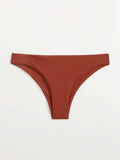 Solid Nylon Sexy Bikini Women's Swimsuit 2021 New Arrival Mid Waist Separate Swimwear Summer Brazilian Bikinis