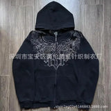 Children's Hooded Jacket 2025 New Cross Hoodie Hoodie Bow Print