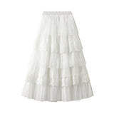 Skirt Half Dress Women's Summer 2025 New High-Rise Thin Sand Skirt High-End Yarn Skirt