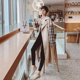 New Double-Breasted Long Women Trench Coat with Belt Lady Windbreaker Duster Coat Female Outerwear Spring Autumn