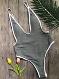 Padded Sexy Bodysuit Monokini Swimsuit 2018 Hot Sale Beachwear One Piece Swimsuit Patchwork Swimming Suits For