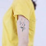 Tattoo Sticker Mermaid Little Element Small Devil Fish Jellyfish Whale Sea Animal Water Transfer Temporary Fake Body Art