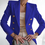 Women's Clothing Autumn And Winter New Solid Color Fashion Casual 2025 Suit Short Coat