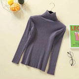 Pullovers Women Turtleneck Sweaters Fashion Spring Long Sleeve Female Jumper Autumn Korean Basic Top Soft Knitted