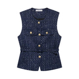Single! Spring And Summer New Women's Fashion Casual Round Collar Single Buckle Belt