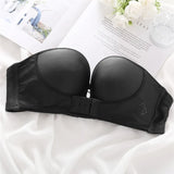 Closure Sexy Push Up Bra Women Invisible Bras Underwear Lingerie for Female Brassiere Strapless Seamless Bralette ABC