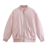 Women's Clothing 2025 Winter Baseball Suit Loose Jacket Cotton Coat