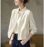 Gray Fake Two Knitted Sweater Women's Autumn And Winter Korean Atmosphere Relaxed Leisure Polo Collar