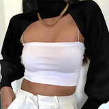 Autumn Women Female Solid Color High Collar Long Sleeve Mini Sweater Knitwear Pullover