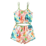 Hot Women 2 piece set Velvet Sleepwear Sexy Spaghetti Strap Shorts Pajamas Suit Ladies Casual Sleepwear Female Pajama Party
