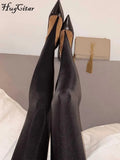 High Waist Solid Stretch Foot Pants 2022 Spring Streetwear Sports Bodycon Office Lady Clothing