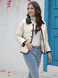 Station New Cotton-Padded Clothes Ins Cotton-Padded Light Cotton-Padded Jacket 2024 Spring And Autumn Fashionable Ladies' Small Fragrant Style Jacket-Outfit