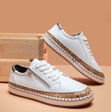 New Women Sneakers Elegant Floral Printed Lace Up Female Flat Shoes Fashion Round Toe Lady Vulcanized Shoes Women Casual