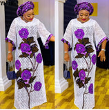 Long Maxi Dress African Dresses for Women 2023 Summer African Clothes Dashiki Sexy Hollow Out Boubou Robe Africaine Femme-Outfit