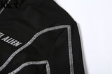 kliou women 2 pieces set fitness tracksuit long sleeve zipper crop top+leggings fashion reflective letters sportswear