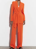 2023 Women Spring Pant Suits 2 pieces sets Casual Blazers Coats and Trousers Female Elegant Street Two Suit Clothing-Outfit