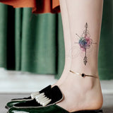 Tattoo Sticker Mermaid Little Element Small Devil Fish Jellyfish Whale Sea Animal Water Transfer Temporary Fake Body Art