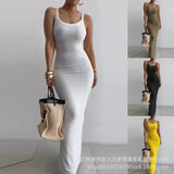 White Slim Dress LZR16640 / HDZ0222-Outfit