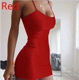 Summer New Ladies Dress Simple Design Club Hanging Neck Sexy Waist Slimed Body