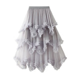 Net Yarn Cake Half-Dress In Long High-Waisted Thorny Fairy Dress Dress